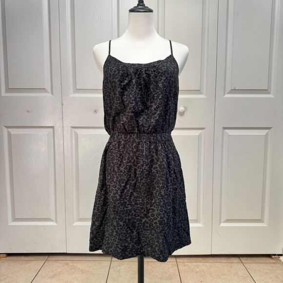 Madewell Dresses & Skirts - Eliot by Madewell | Gray & Black Rayon Leopard Animal‎ Print Mini Party Dress, 8